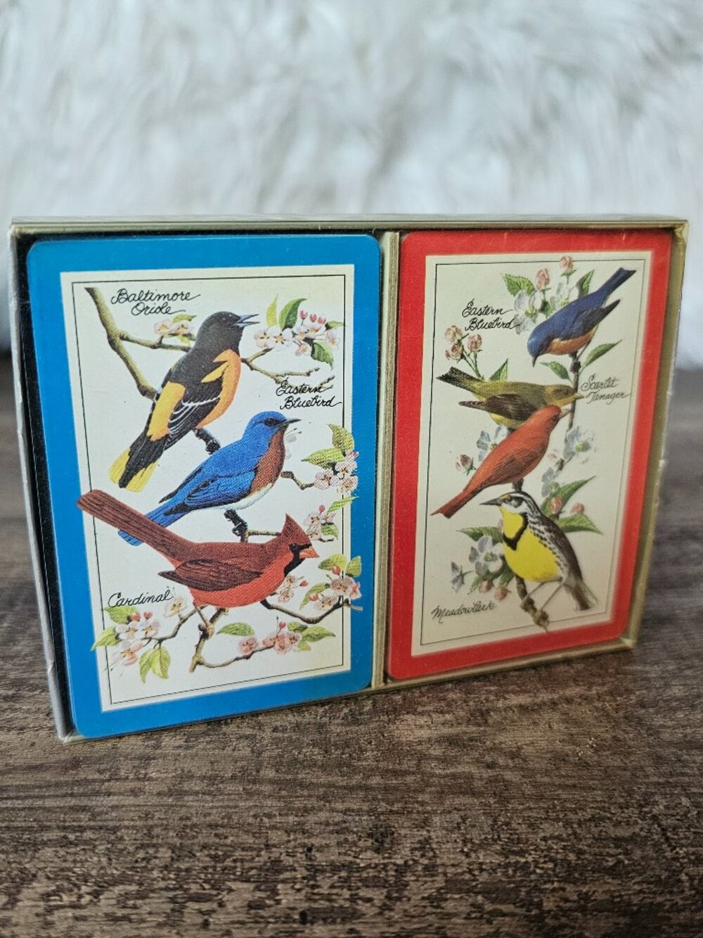 Vintage Cape Shore Line Avian Bird Playing Cards Double Deck Set